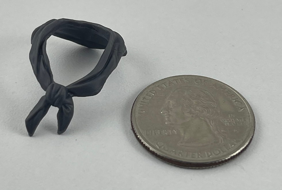 G.I. Joe Classified Tunnel Rat Gray Scarf Bandana 1/12 Figure Custom Fodder Part