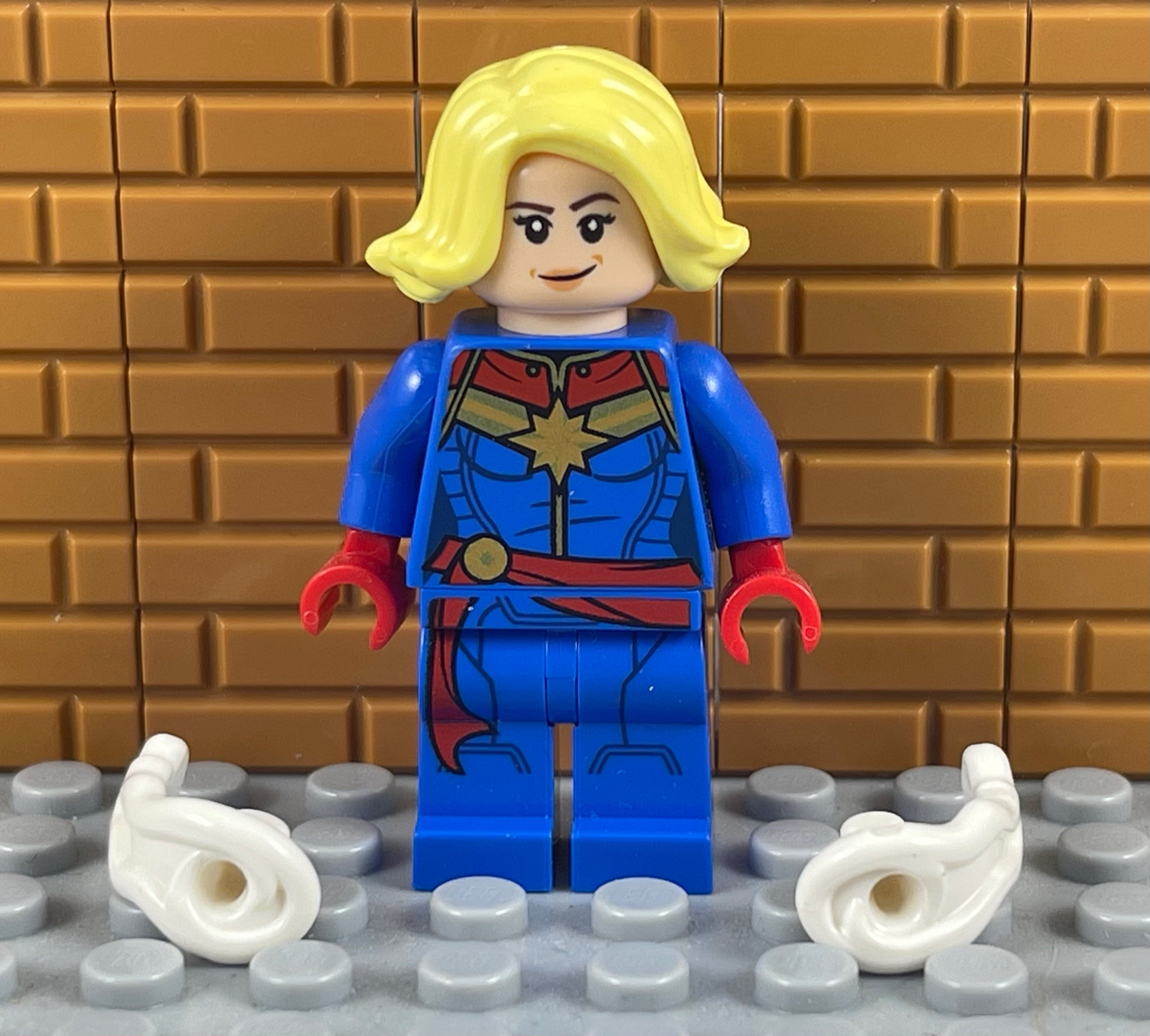 LEGO Marvel Carol Danvers Captain Marvel Minifigure, Assembled