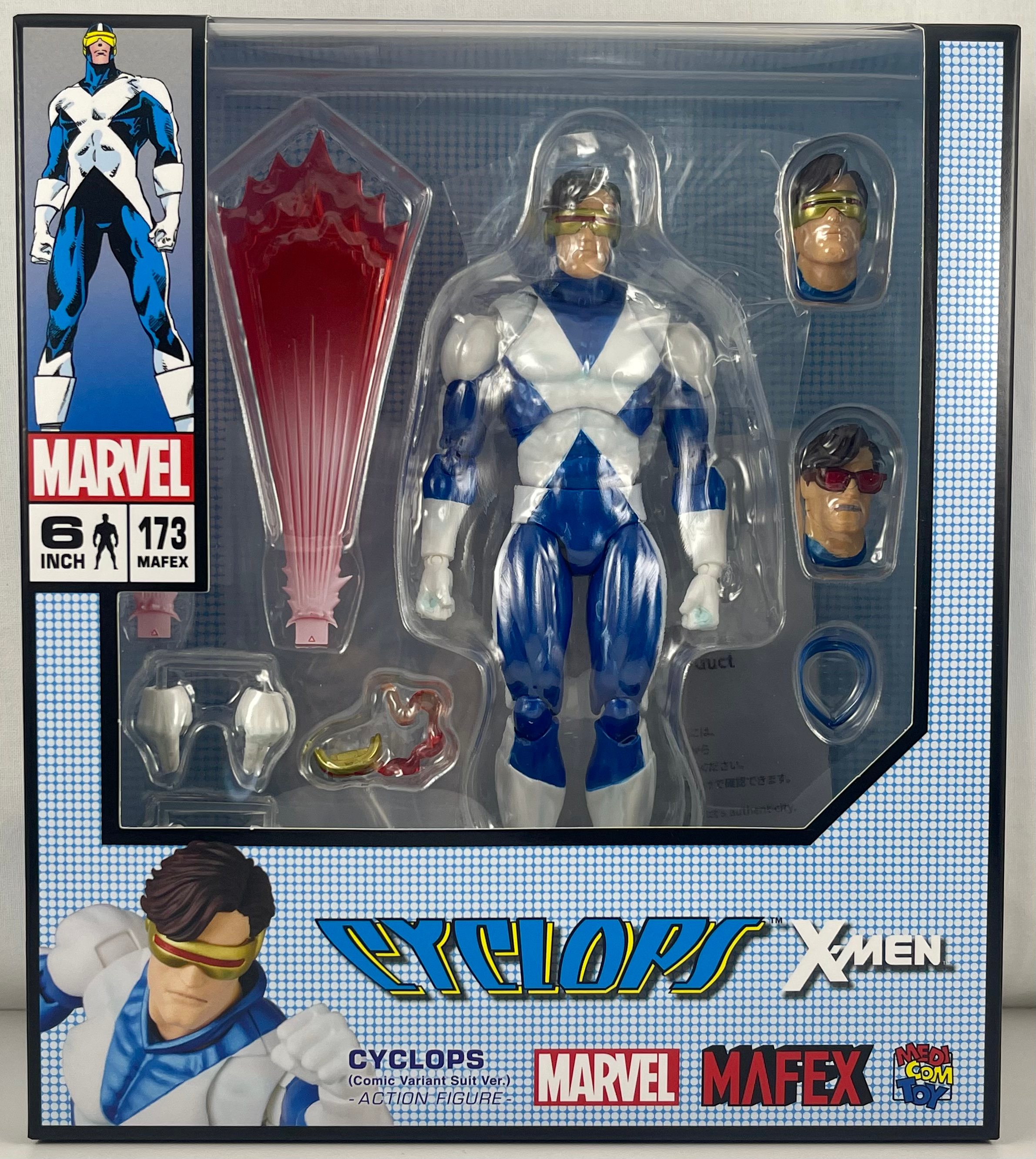 Marvel X-Men MAFEX X-Factor Cyclops, Comic Variant Suit (No. 173