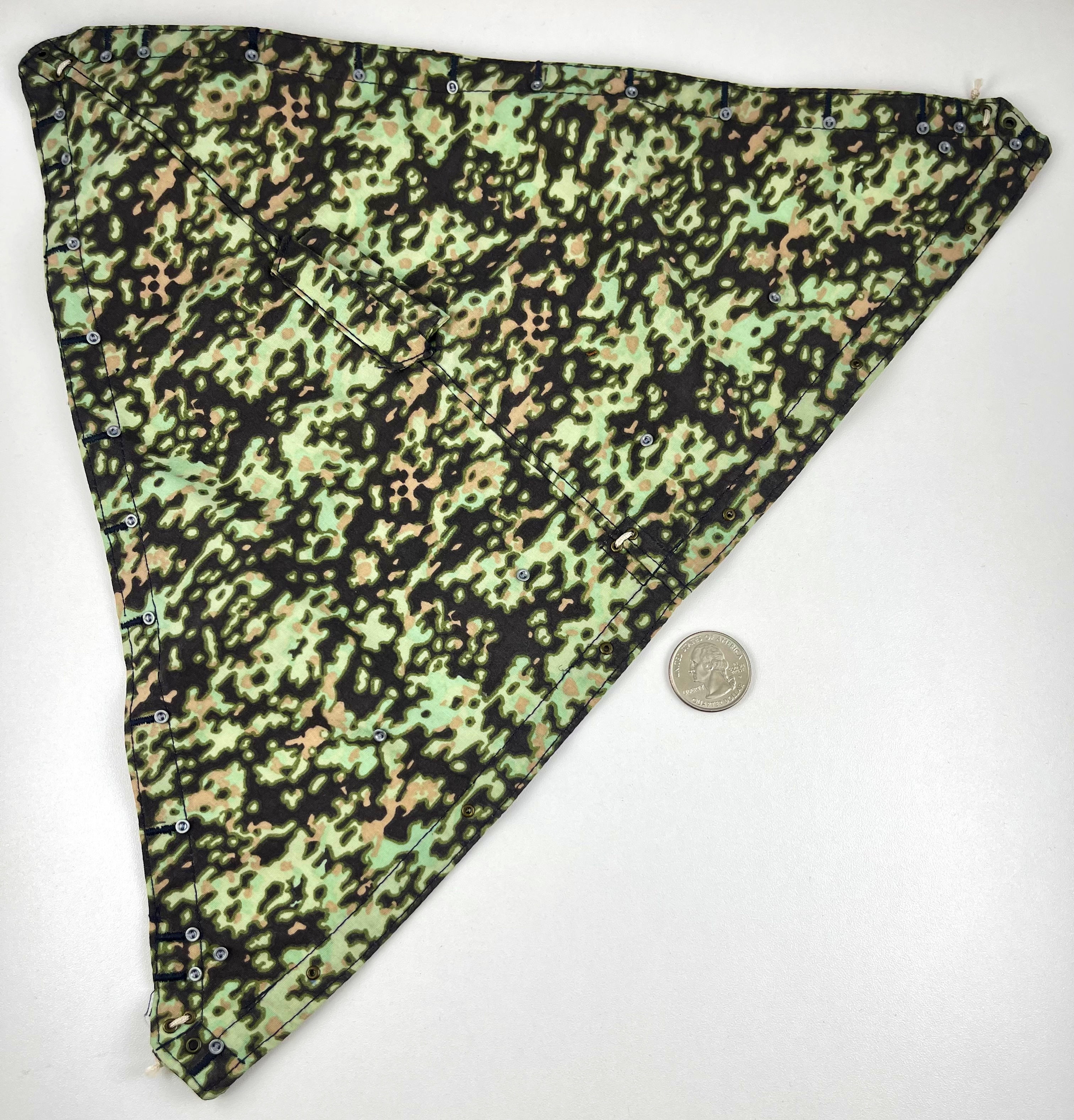 Dragon Models WWII German Military Camo Poncho 1/6 Scale Uniform Accessory