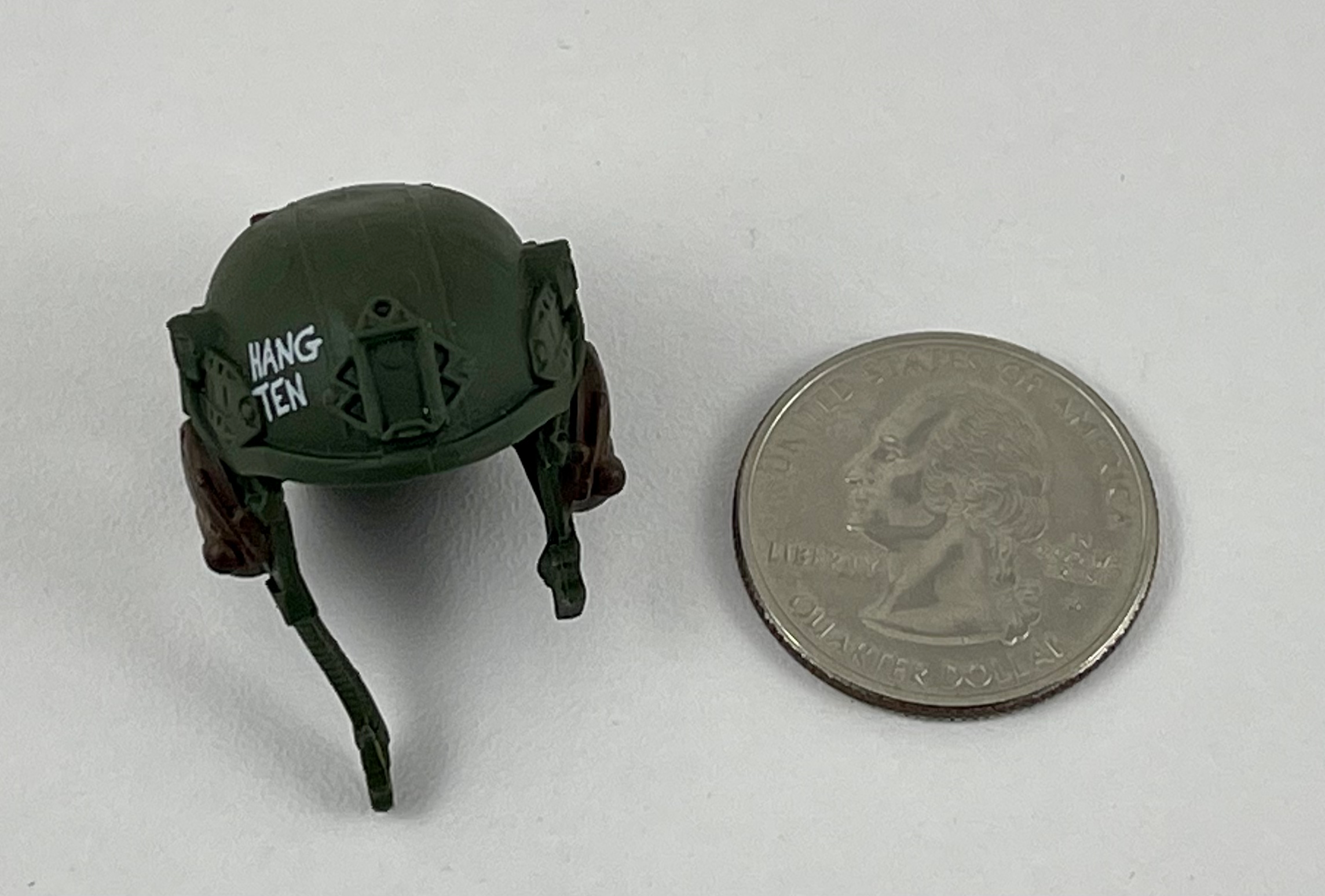 G.I. Joe Classified Rock N Roll Military Helmet 1/12 Figure Custom Fodder Part