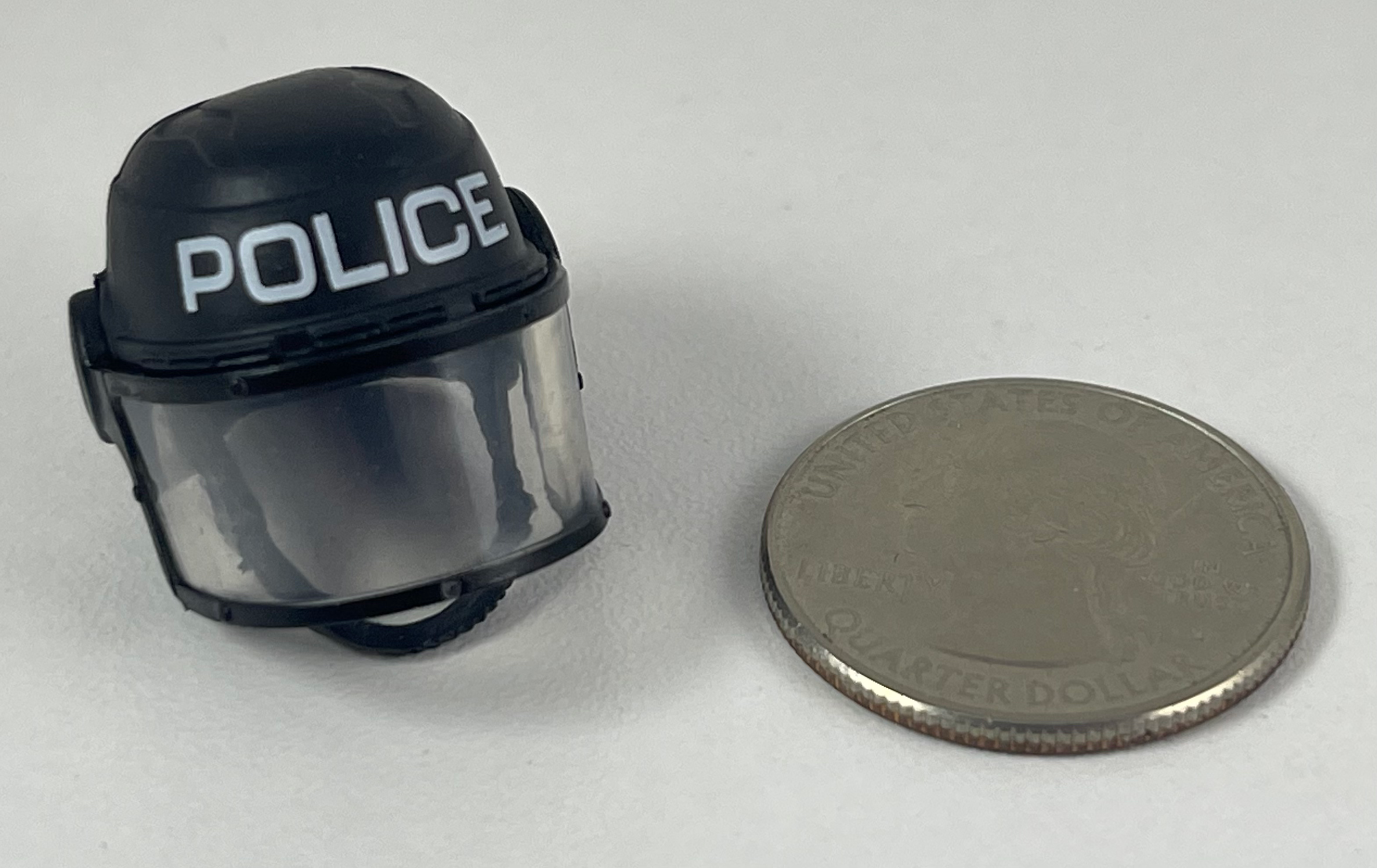 G.I. Joe Classified Police Officer ESU Riot Helmet 1/12 Scale Custom Fodder