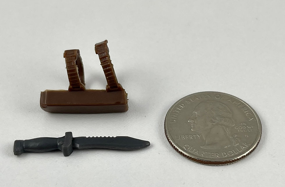 G.I. Joe Classified Outback Knife & Sheath 1/12 Scale Figure Custom Fodder