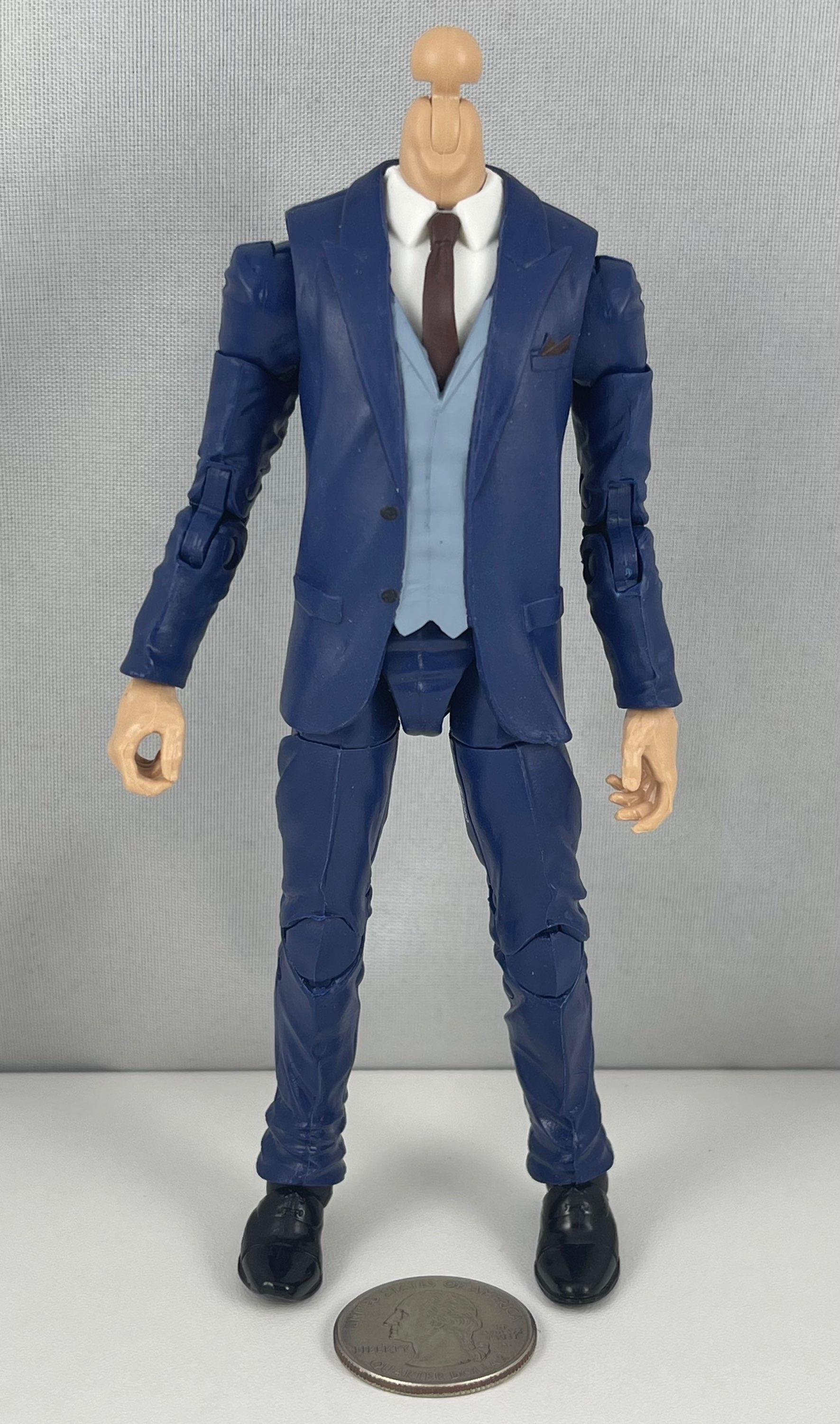 Marvel Legends X-Men Professor X Blue Suit Body 1/12 Figure Custom Fodder Part