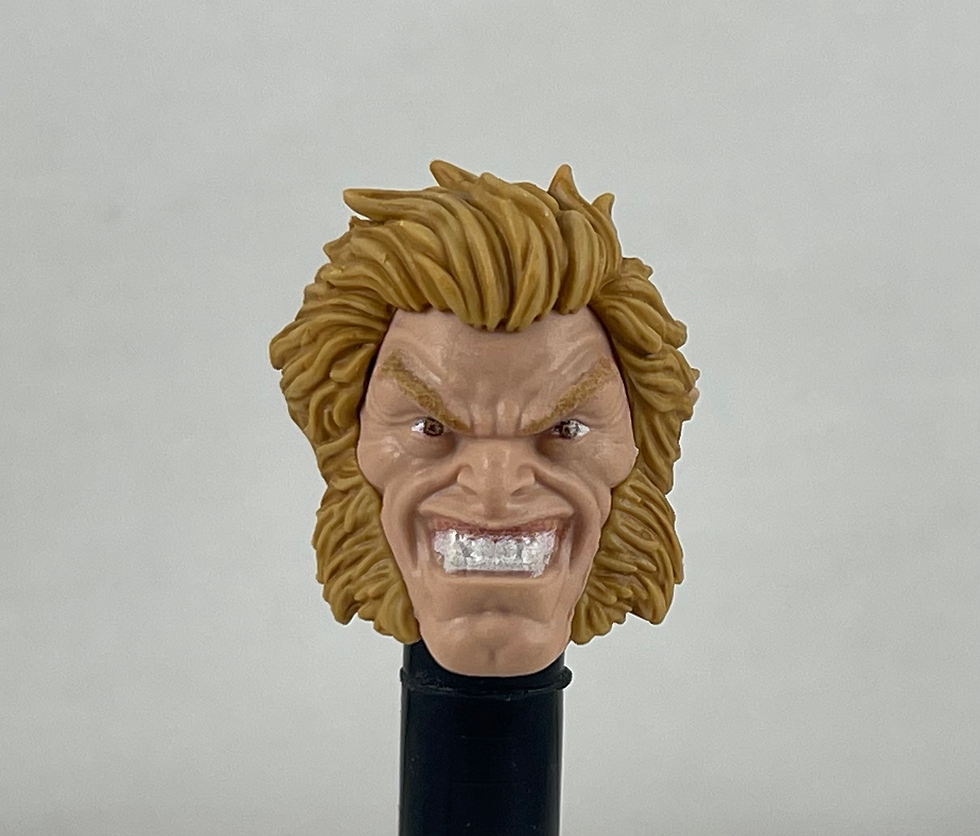 Marvel Legends X-Men Villain Sabretooth Male Head 1/12 Figure Custom Fodder Part