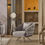 Thumbnail: CONCORD Gray&Silver Sofa Set (3+2+1)