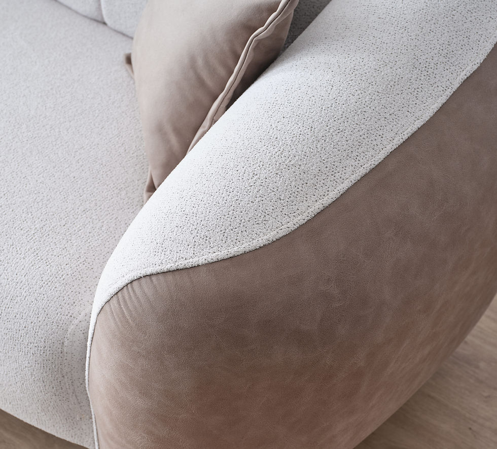 Thumbnail: PALEMRA SOFA SET (Beige 3+2+1)