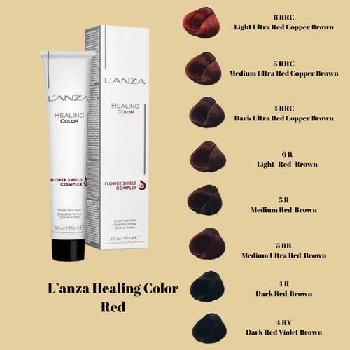 ラッカ庵野　微高レート L'anza Healing Haircolor Red | Amanda