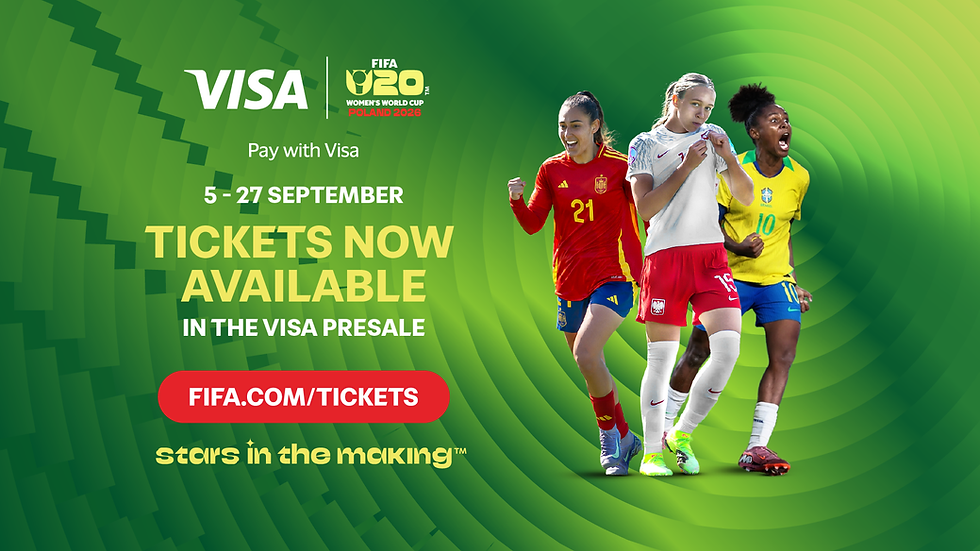 Exclusive Visa presale kicks off for FIFA U-20 Women’s World Cup Poland 2026™