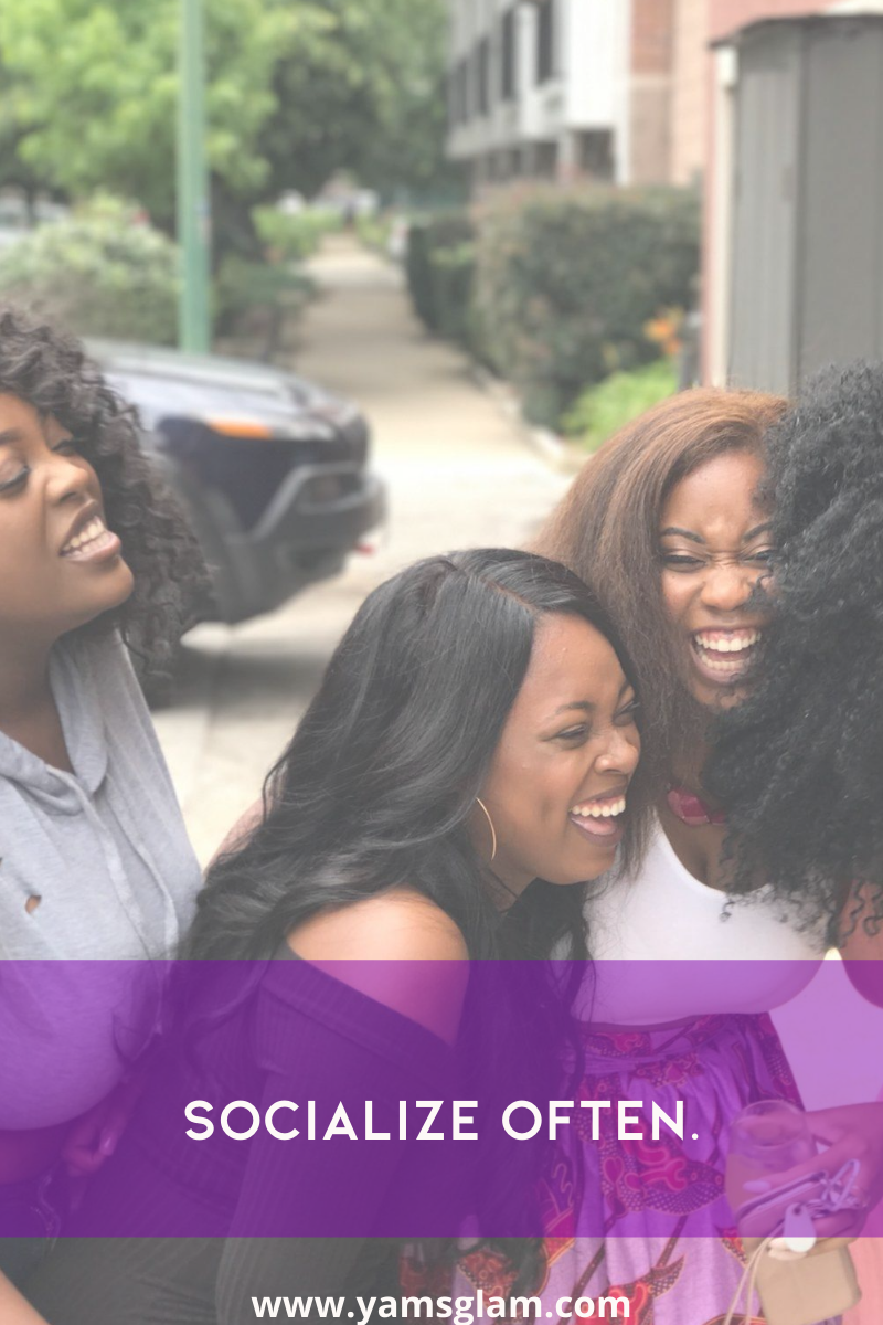 women socializing