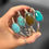 Thumbnail: Old Stock Morenci Turquoise Cuff