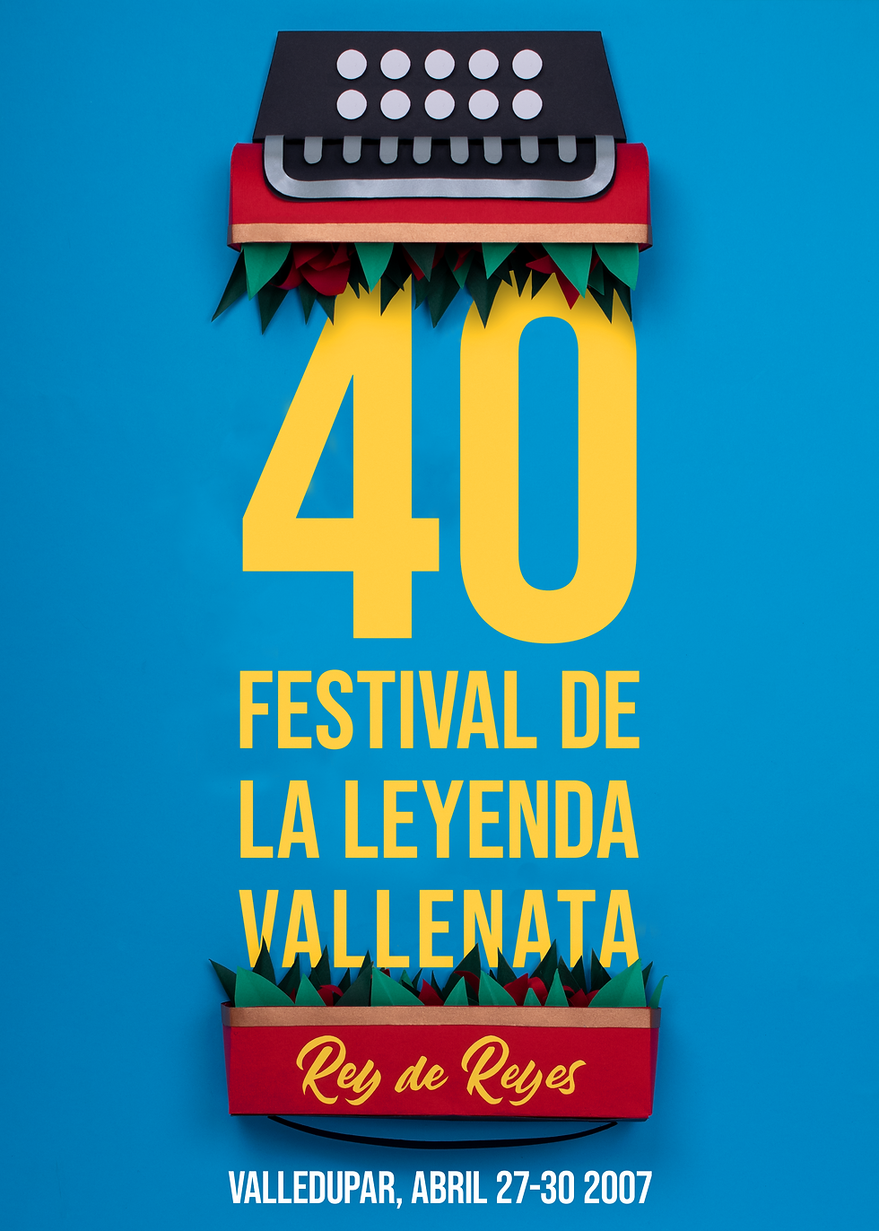 40 Festival de la Leyenda Vallenata: memoria gráfica reinterpretada en paper craft
