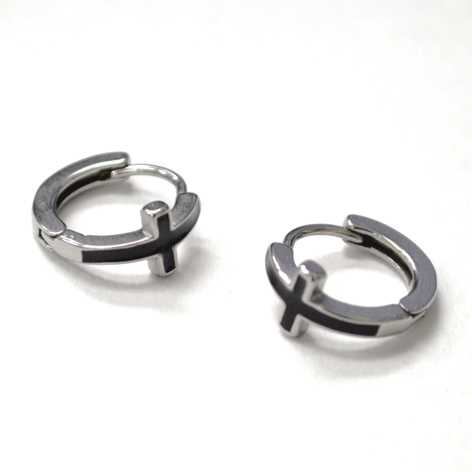 Cross Stainless Steel Earrings 83-980