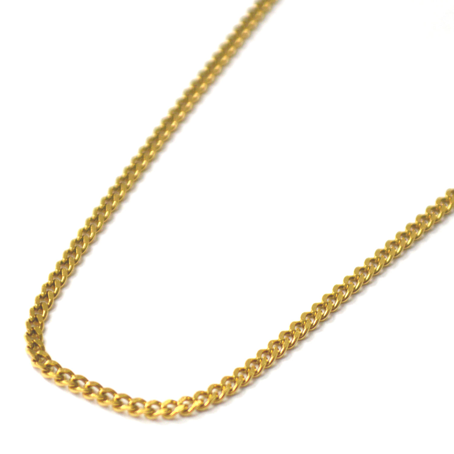 2mm Cuban Link Gold Plated Chains 85-239G-2 (10/pkg)