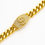 Thumbnail: $ Gold Stainless Steel Cuban Link Bracelet with Dollar Sign 84-2065G