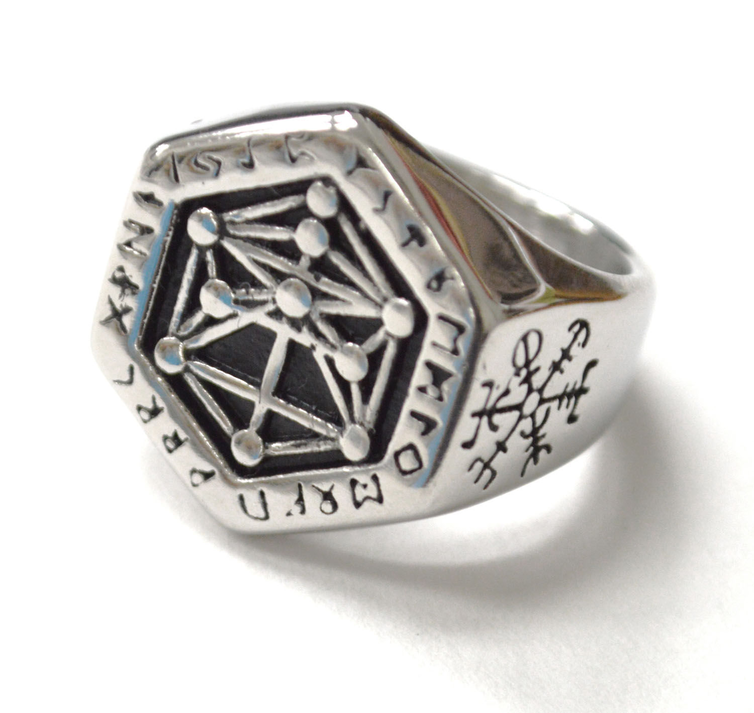Nordic Viking Kabbalah Stainless Steel Ring 81-1585