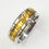Thumbnail: 2 Tone Gold IP Plated Stainless Steel Ring 81-1427G