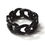 Thumbnail: 10mm Curb Design Black Plated Ring 81-1377B