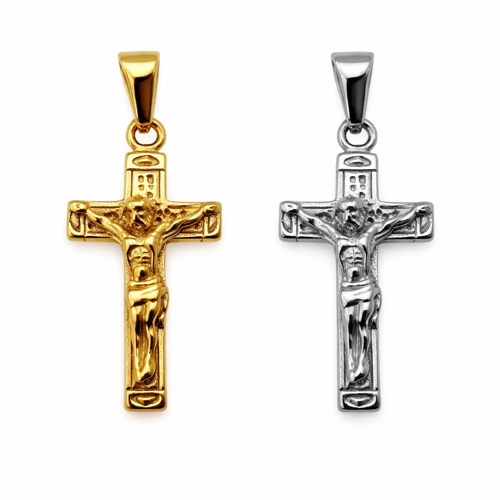 3D Religious Cross Charm Jesus Crucifix Pendant 66-6053