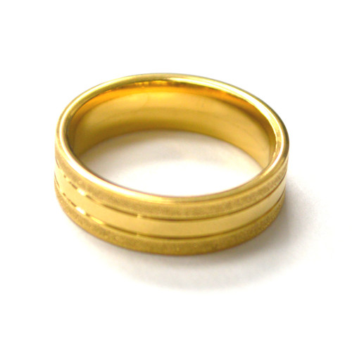 Semi-Domed Brushed Brown IP Plated & Rose Gold IP Plated ��������� 8mm