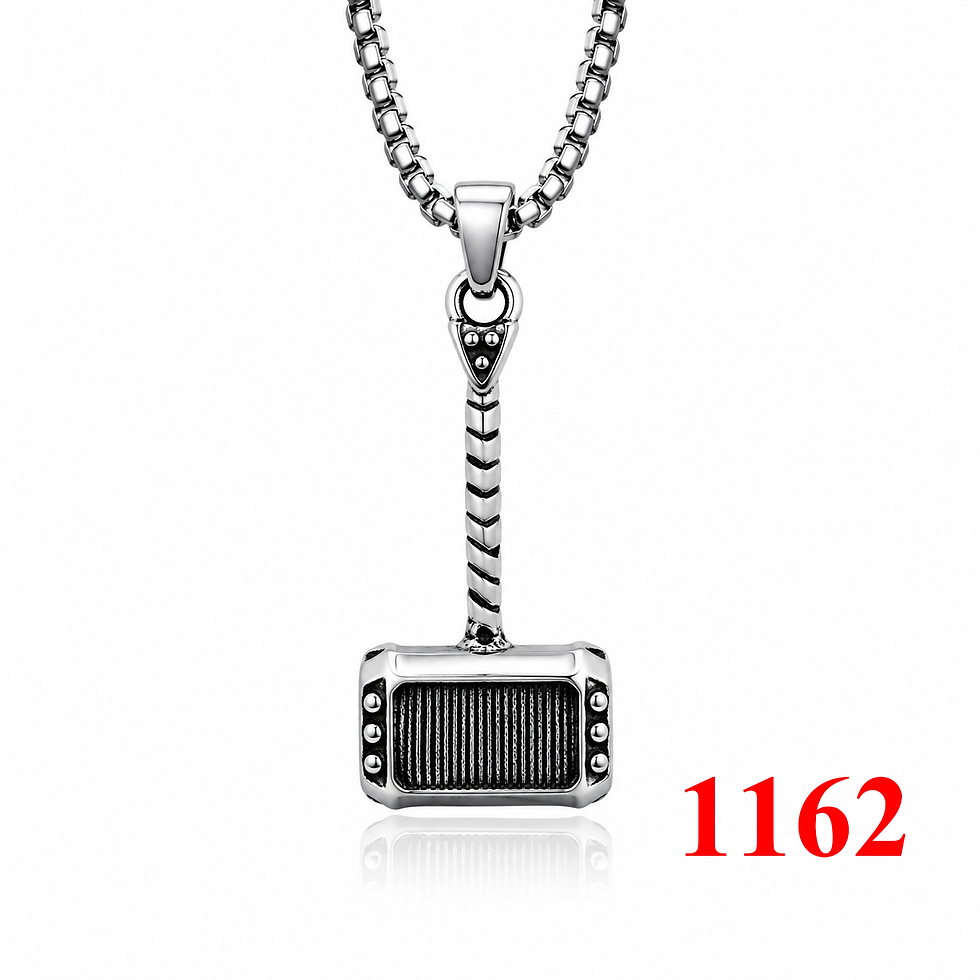 Thumbnail: Stainless Steel Pendant set with chains for Man and Women 89-set 2