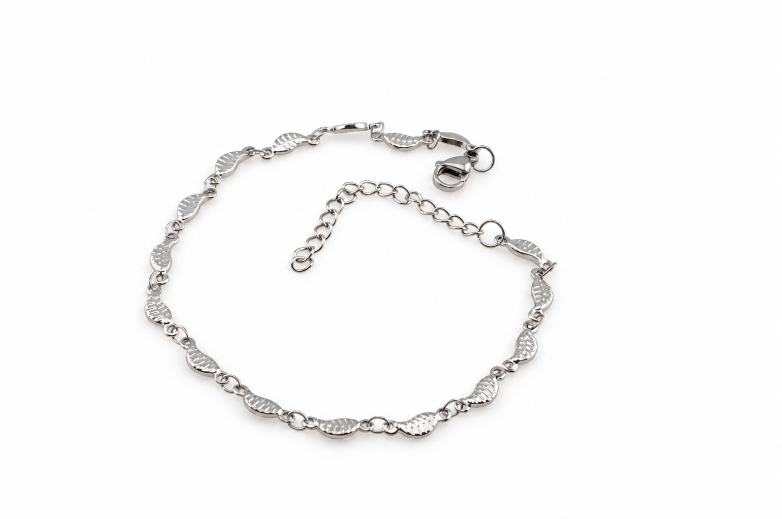 Leaf Stainless Steel Anklet 82-317