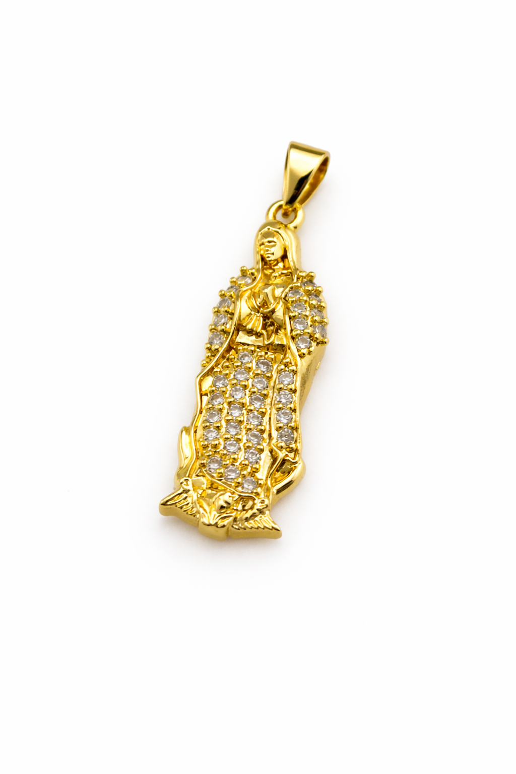 Virgin Mary Laminated Gold Pendant 36-3017G