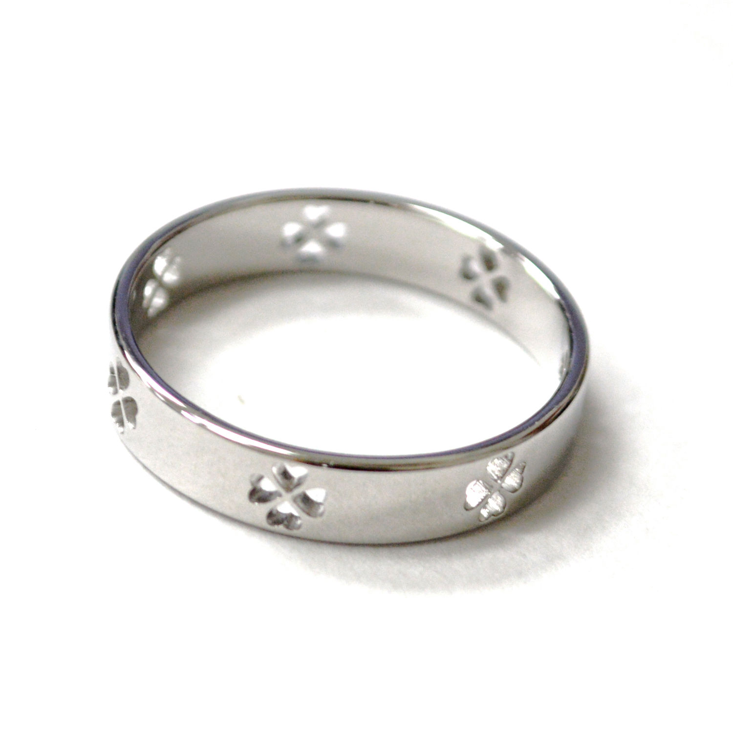 Clover Leaf Stainless Steel Ring 81-1792S