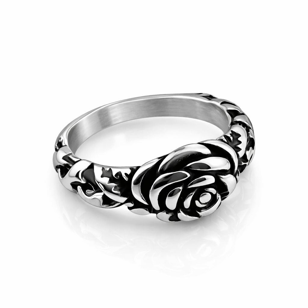 Rose Stainless Steel Ring 61-5011S