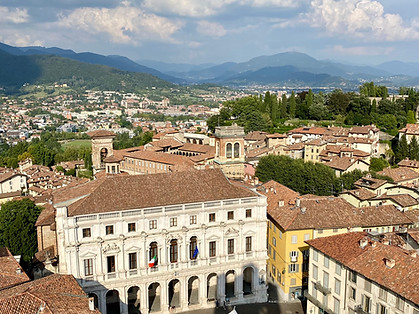 View of Città Alta from Campanone, Bergamo