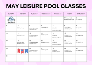 May Fitness & Aquatics Classes