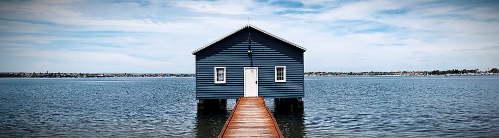 Blue Boat Shed Crawley Perth Western Australia