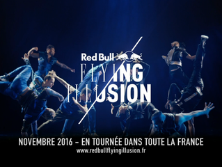 Spectacle Red bull Flying illusion