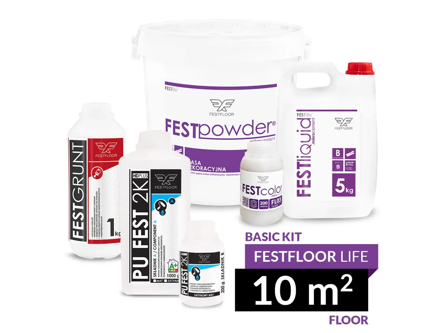 Komplekts grīdām FESTFLOOR LIFE BASIC 10m²