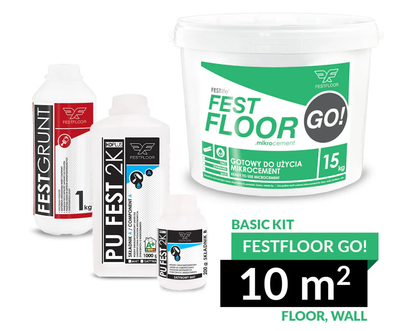 Komplekts FESTFLOOR GO! Basic 10m²