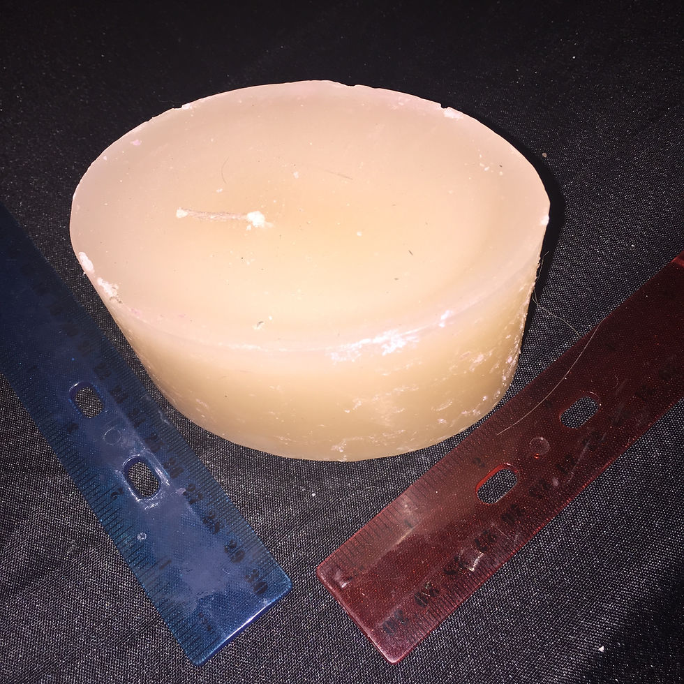 PEACH 6 IN OVAL CANDLE