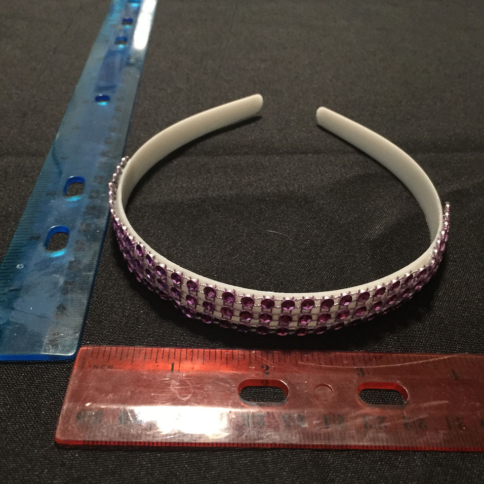 PURPLE BEAD HEADBAND