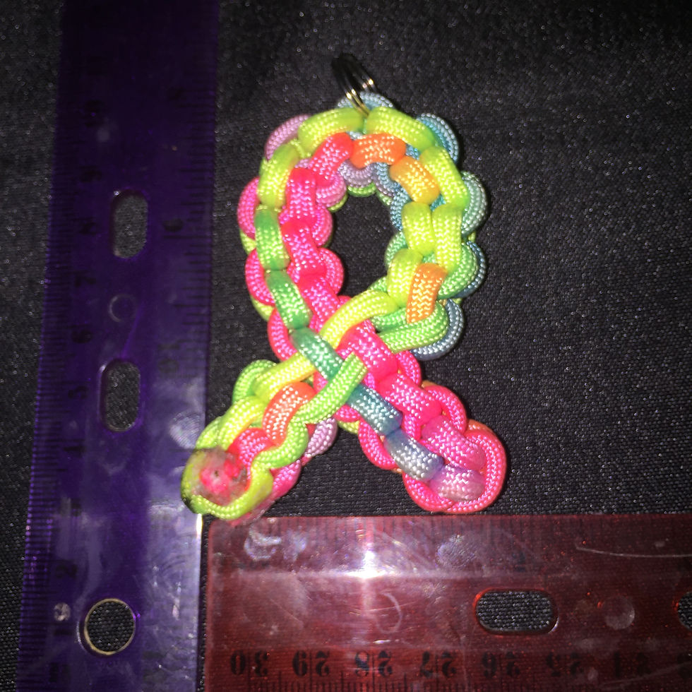 PARACORD RAINBOW KEYCHAIN