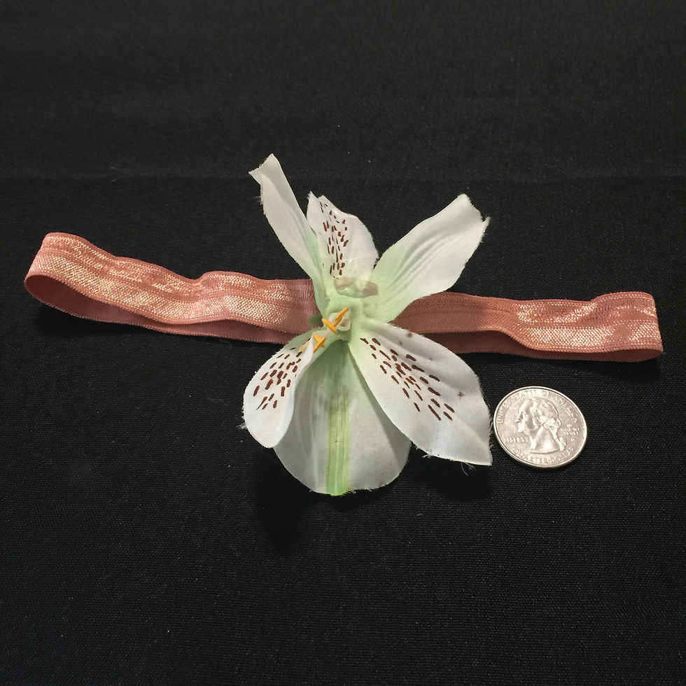 WHITE LILY LIGHT BROWN BAND INFANT BOHO