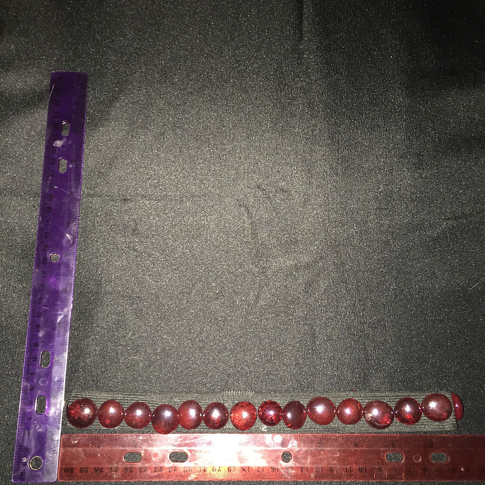 RED SMALL BEAD BOHO HEADBAND
