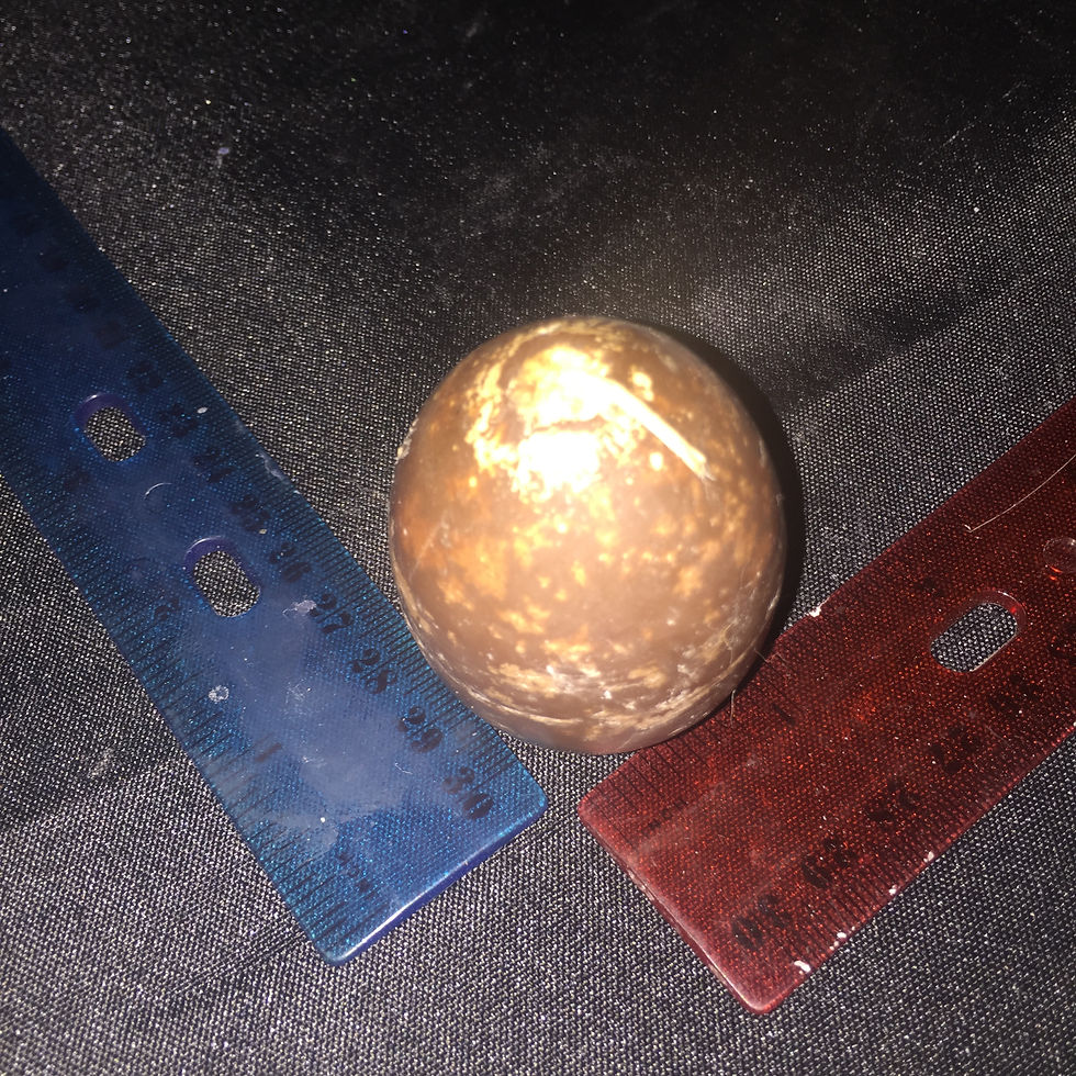 BROWN SMALL EGG CRACKED CANDLE