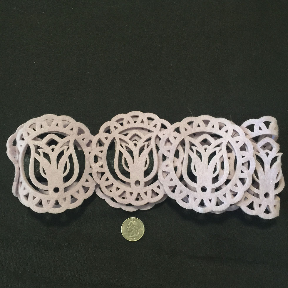 PURPLE TULIP  FLOWERS BOHO HEADBAND