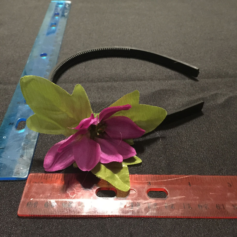 PURPLE FLOWER HEADBAND