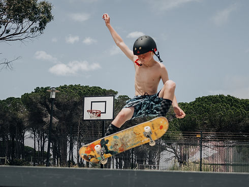 Kid Skateboarding