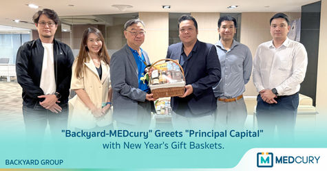 "Backyard-MEDcury" Greets "Principal Capital" with New Year's Gift Baskets.
