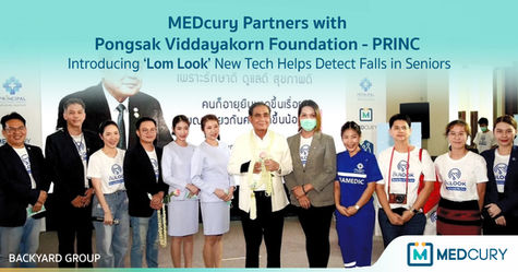 MEDcury Partners with Pongsak Viddayakorn Foundation - PRINC, Introducing ‘Lom Look’ New Tech Helps Detect Falls in Seniors