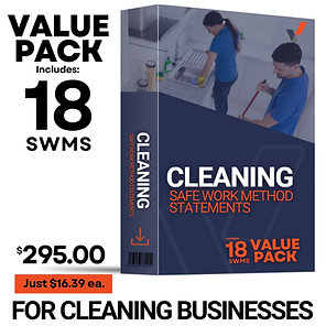 Cleaning Safe Work Method Statements (SWMS) Value Pack