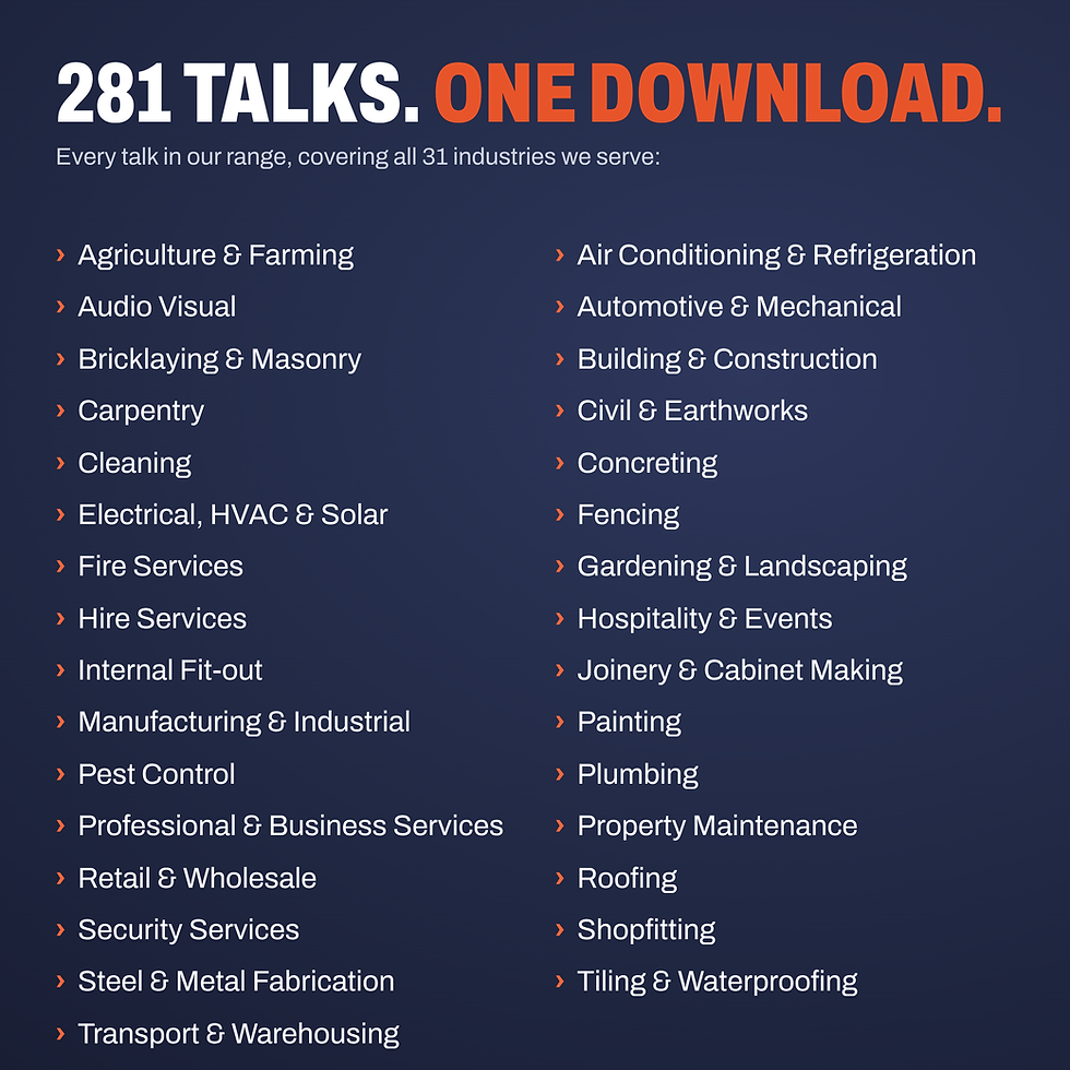 Every toolbox talk included in The Ultimate Toolbox Talk Bundle