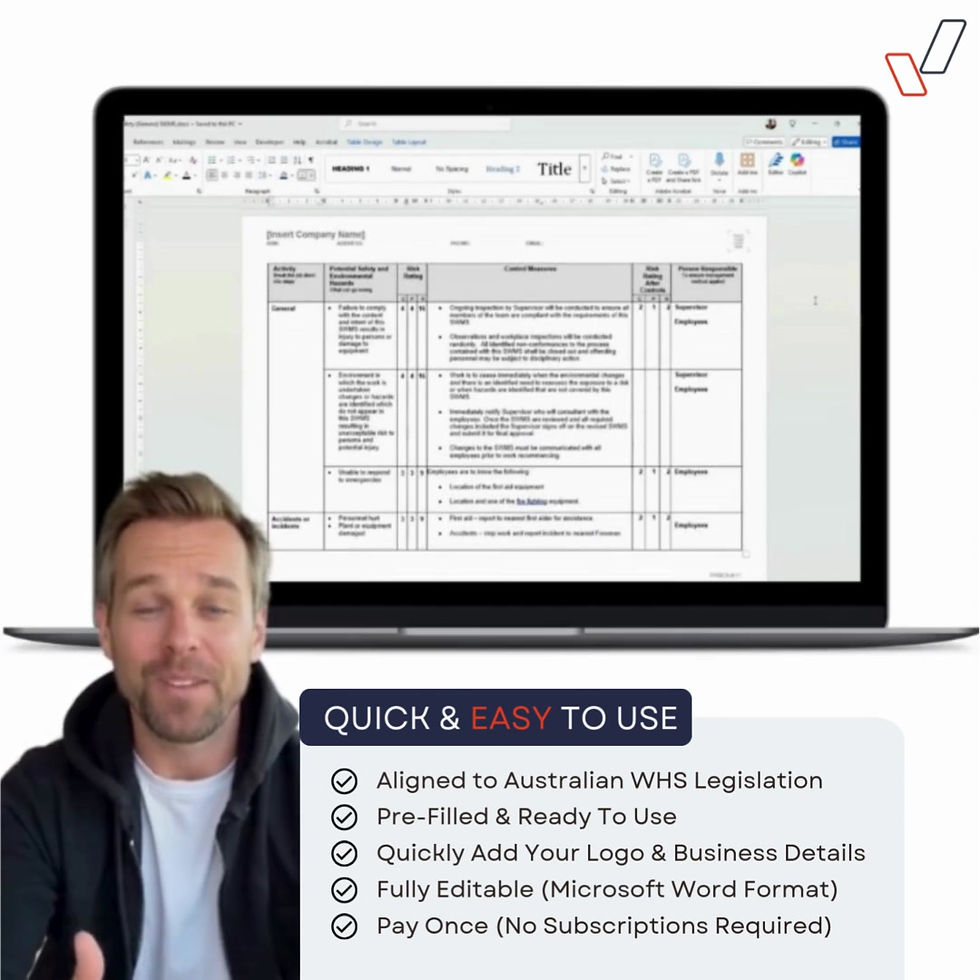 Arrival On Site Safe Work Method Statement - Overview