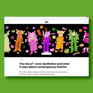 Illustration for an article about the rise of '-core' aesthetics and its problems